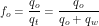 \[ f_o=\frac{q_o}{q_t} =\frac{q_o}{q_o+q_w} \]
