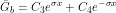 \[ \=G_b = C_3 e^{\sigma x} + C_4 e^{-\sigma x} \]