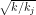 \sqrt{k/k_j}