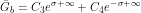 \[ \=G_b = C_3 e^{\sigma + \infty} + C_4 e^{-\sigma + \infty} \]