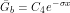 \[ \=G_b = C_4 e^{-\sigma x} \]