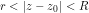 r < |z-z_0| < R