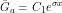 \[ \=G_a = C_1 e^{\sigma x} \]