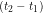 (t_2-t_1)