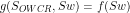\[g(S_{OWCR},Sw)=f(Sw)\]
