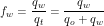\[ f_w=\frac{q_w}{q_t} =\frac{q_w}{q_o+q_w} \]