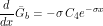\[ \frac{d}{dx} \=G_b = -\sigma \, C_4 e^{-\sigma x} \]