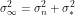 \[\sigma_{\infty}^2=\sigma_n^2+\sigma_*^2\]