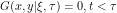 \[ G(x,y|\xi,\tau) = 0, t < \tau \]