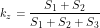 \[k_z=\frac{S_1+S_2}{S_1+S_2+S_3}\]