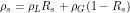 \[ \rho_s = \rho_L R_s + \rho_G (1-R_s) \]