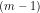 (m-1)