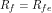 R_f = R_{fe}