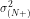 \sigma_{(N+)}^2