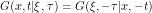 \[ G(x,t|\xi,\tau) = G(\xi, -\tau|x,-t) \]